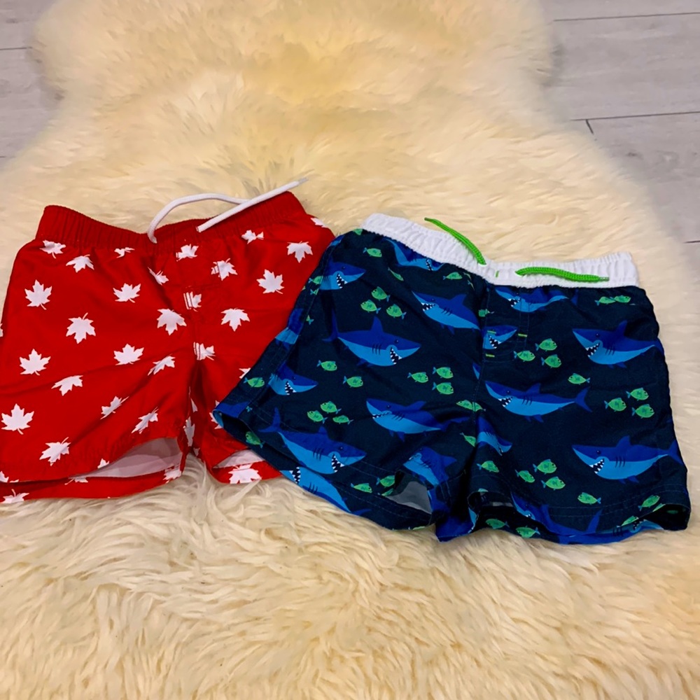 Swimming Shorts/Trunks in Size 18-24M by Old Navy in Red and George in Blue